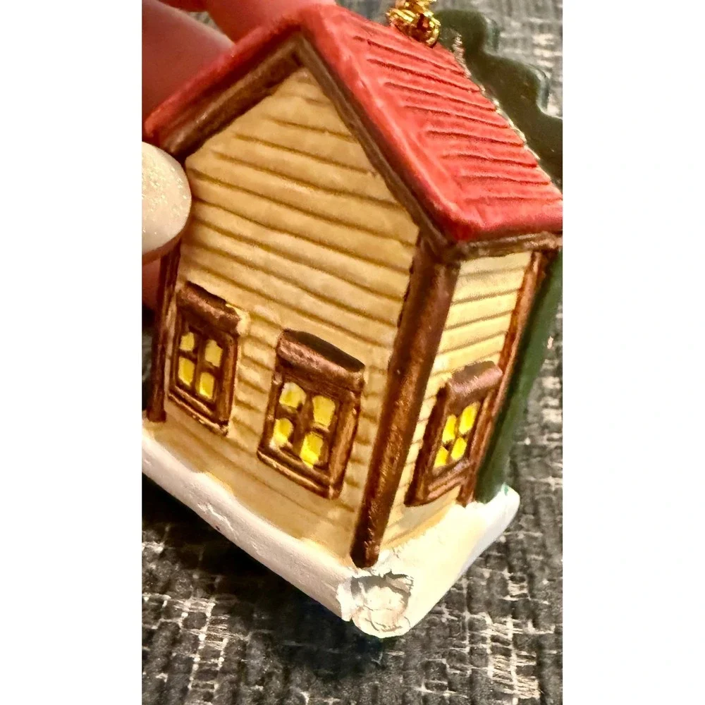Kwik Fill General Store Ornament 1994 Ceramic Vintage Boxed (has chip)